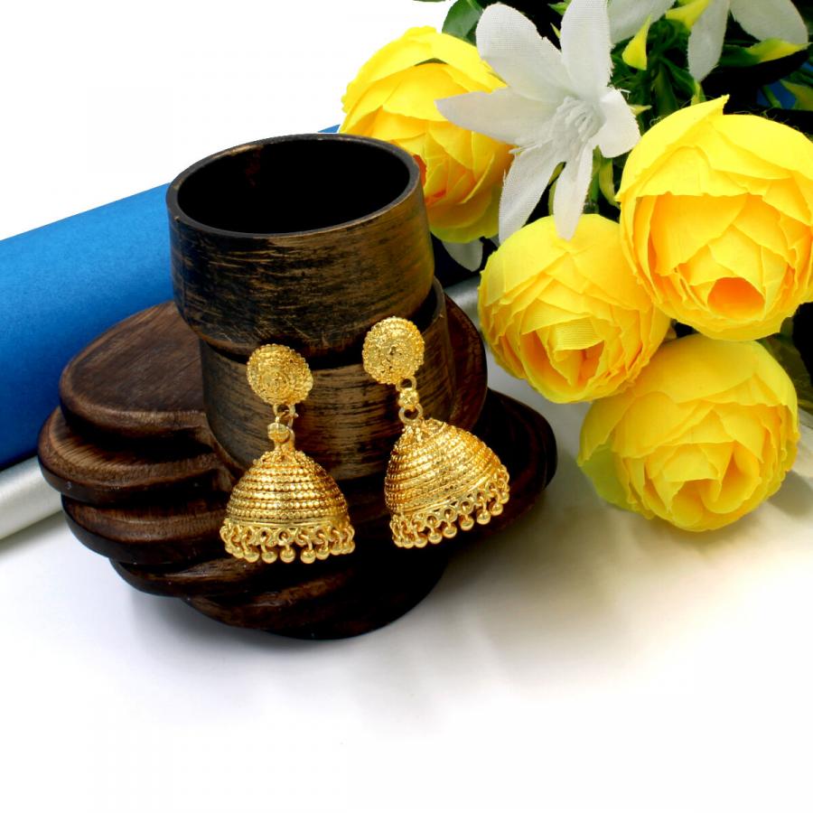 Stylish Gold Plated Earring Jhumka