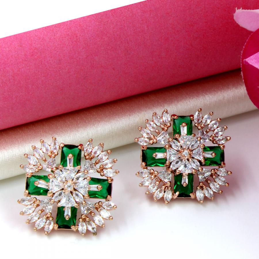 Orlenna Glamour American Diamond Earring