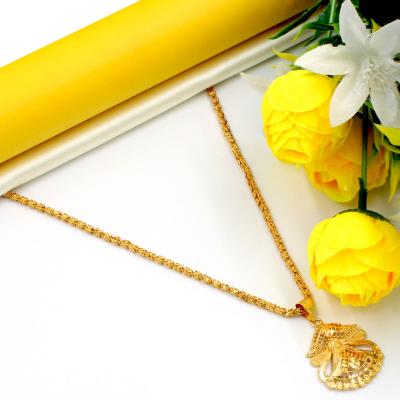 Traditional Gold Plated Necklace Set Long