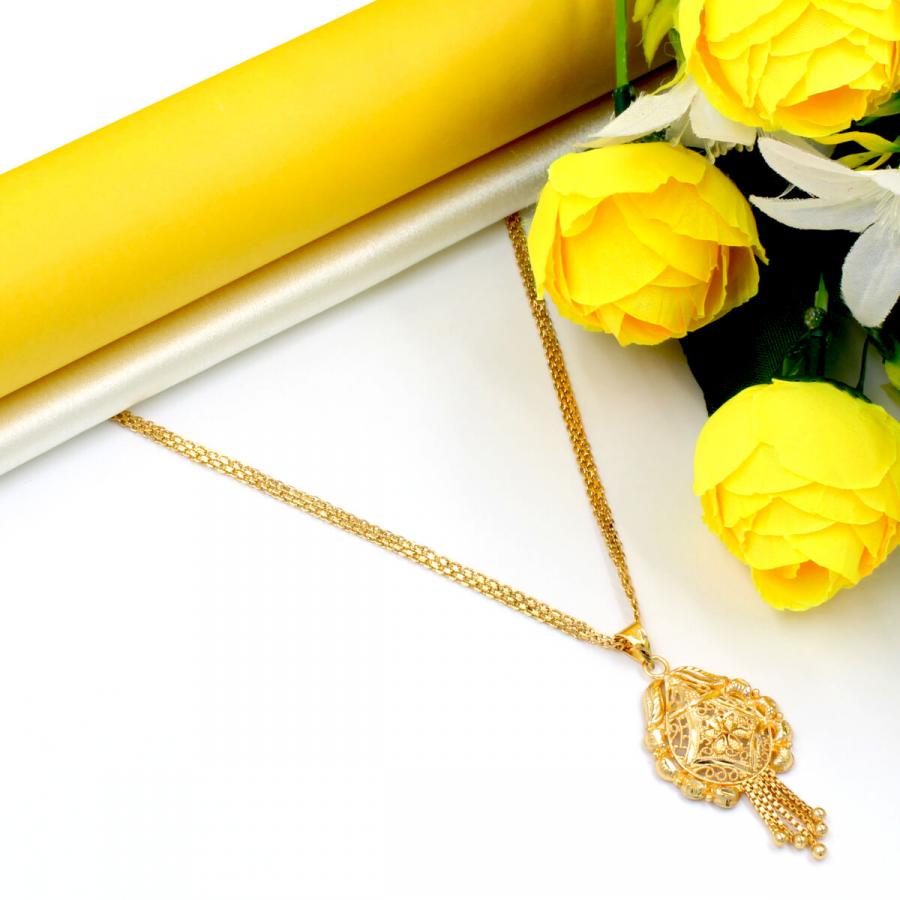 Orlenna Gold Plated Necklace Set Long