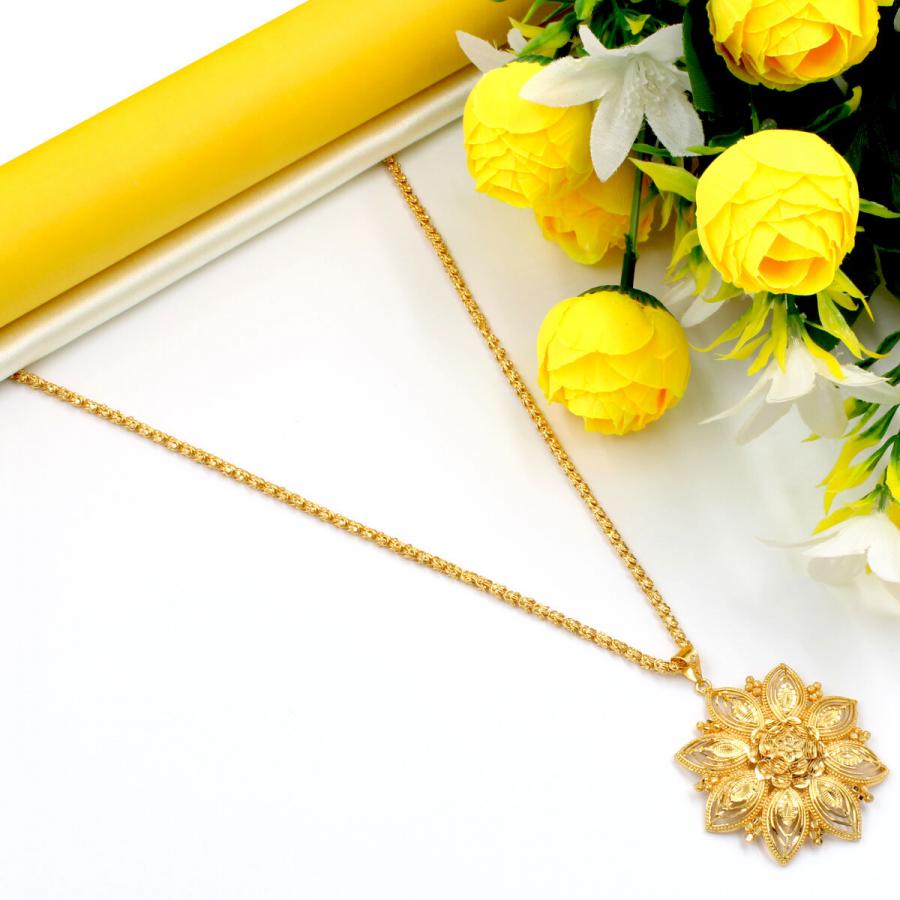 High Quality Gold Plated Necklace Set Long