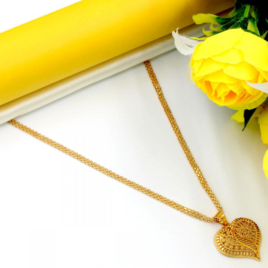 Exclusive Gold Plated Necklace Set Long