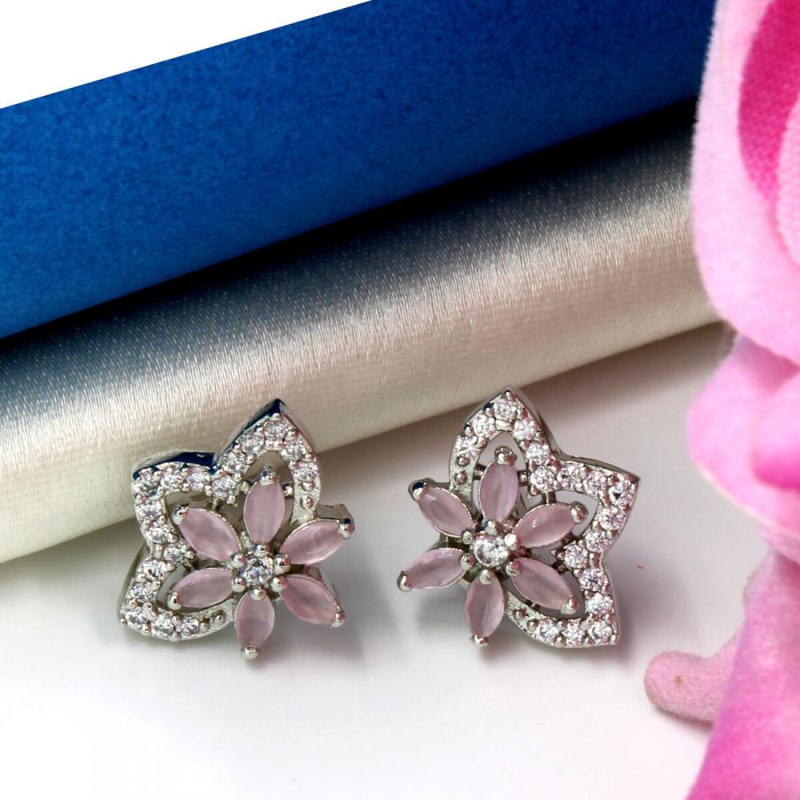 Orlenna Dazzle American Diamond Earring Set