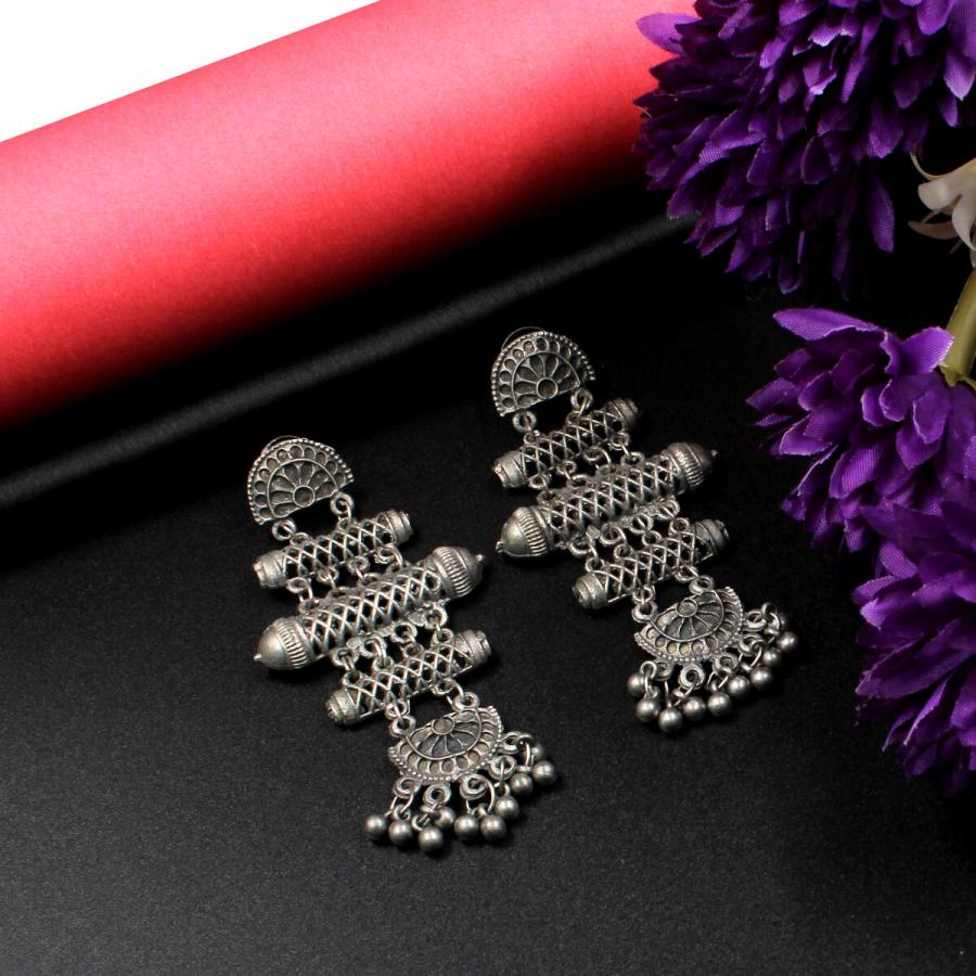 Ethnic Oxidized Earring Set