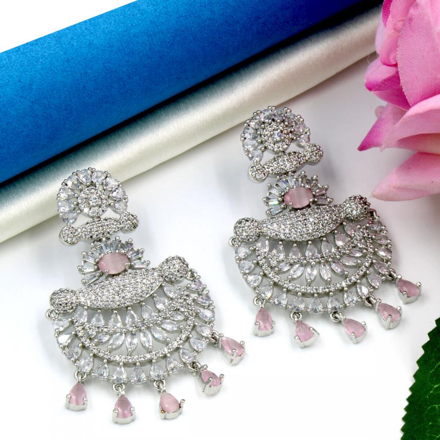 Orlenna Exclusive Earring Set - Eye Catching American Diamond