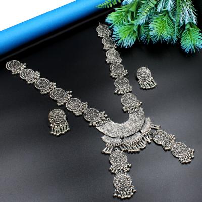 Eye Catching Oxidized Necklace Set Long