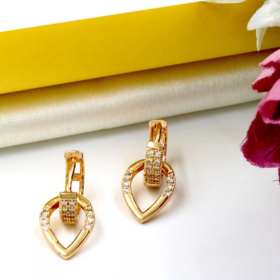 Beautifully Crafted American Diamond Earrings