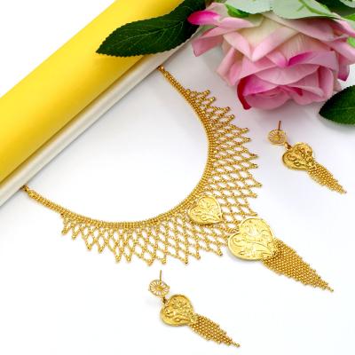 Elegantly designed Gold Plated Necklace Set Short